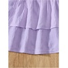 image:imageRoseSeek Girls Tiered Layer Shirred Boho Smocked Skirts Casual Cute High Waisted Pleated Ruffle Flowy Elastic SkirtsMauve Purple