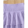 image:imageRoseSeek Girls Tiered Layer Shirred Boho Smocked Skirts Casual Cute High Waisted Pleated Ruffle Flowy Elastic SkirtsMauve Purple