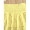 image:imageRoseSeek Girls Tiered Layer Shirred Boho Smocked Skirts Casual Cute High Waisted Pleated Ruffle Flowy Elastic SkirtsYellow