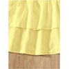 image:imageRoseSeek Girls Tiered Layer Shirred Boho Smocked Skirts Casual Cute High Waisted Pleated Ruffle Flowy Elastic SkirtsYellow