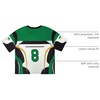 image:imageRoseSeek Jersey Shirts for Women Graphic Color Block Racing T Shirt Short Sleeve Crewneck Football Jerseys TShirtGreen and White