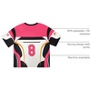 image:imageRoseSeek Jersey Shirts for Women Graphic Color Block Racing T Shirt Short Sleeve Crewneck Football Jerseys TShirtHot Pink