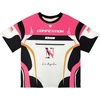 image:imageRoseSeek Jersey Shirts for Women Graphic Color Block Racing T Shirt Short Sleeve Crewneck Football Jerseys TShirtHot Pink