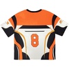 image:imageRoseSeek Jersey Shirts for Women Graphic Color Block Racing T Shirt Short Sleeve Crewneck Football Jerseys TShirtOrange and White