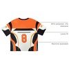 image:imageRoseSeek Jersey Shirts for Women Graphic Color Block Racing T Shirt Short Sleeve Crewneck Football Jerseys TShirtOrange and White