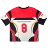 image:imageRoseSeek Jersey Shirts for Women Graphic Color Block Racing T Shirt Short Sleeve Crewneck Football Jerseys TShirtRed and White