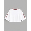image:imageRoseSeek Jersey Shirts for Women Number Print V Neck Mesh Cropped Jersey Y2k Oversized Tshirts StreetwearWhite