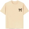image:imageRoseSeek Overized Tshirts for Women Bow Leopard Graphic Tees Short Sleeve Aesthetic Baggy Summer TopsBeige