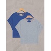 image:imageRoseSeek Womens 2 Packs Open Back Tops Criss Cross Cut Out Summer Casual T Shirt Crewneck Short Sleeve Backless TeeGrey and Deep Blue