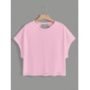 image:imageRoseSeek Womens 2 Packs Open Back Tops Criss Cross Cut Out Summer Casual T Shirt Crewneck Short Sleeve Backless TeeLight Blue and Pink