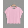 image:imageRoseSeek Womens 2 Packs Open Back Tops Criss Cross Cut Out Summer Casual T Shirt Crewneck Short Sleeve Backless TeeLight Pink and Purple
