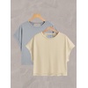 image:imageRoseSeek Womens 2 Packs Open Back Tops Criss Cross Cut Out Summer Casual T Shirt Crewneck Short Sleeve Backless TeeMulticolor Grey