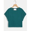 image:imageRoseSeek Womens 2 Packs Open Back Tops Criss Cross Cut Out Summer Casual T Shirt Crewneck Short Sleeve Backless TeePink and Green