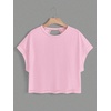 image:imageRoseSeek Womens 2 Packs Open Back Tops Criss Cross Cut Out Summer Casual T Shirt Crewneck Short Sleeve Backless TeeRed and Pink
