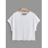 image:imageRoseSeek Womens 2 Packs Open Back Tops Criss Cross Cut Out Summer Casual T Shirt Crewneck Short Sleeve Backless TeeWhite and Light Blue
