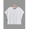 image:imageRoseSeek Womens 2 Packs Open Back Tops Criss Cross Cut Out Summer Casual T Shirt Crewneck Short Sleeve Backless TeeWhite and Water Blue
