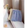 image:imageRoseSeek Womens 2 Packs Striped Linen Mini Shorts Drawstring Waist Button Front Lounge ShortsBlue and Yellow