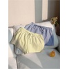 image:imageRoseSeek Womens 2 Packs Striped Linen Mini Shorts Drawstring Waist Button Front Lounge ShortsBlue and Yellow