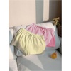 image:imageRoseSeek Womens 2 Packs Striped Linen Mini Shorts Drawstring Waist Button Front Lounge ShortsPink and Yellow