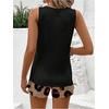 image:imageRoseSeek Womens 2 Piece Beach Vacation Clothes Floral Tank Top and Shorts Set Tropical Summer OutfitsBrown Leopard