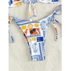 image:imageRoseSeek Womens 2 Piece Bikini Sets Fruits Print Tube Tops and Tie Side Thongs Summer Beachwear SwimsuitsMulticolor