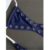 image:imageRoseSeek Womens 2 Piece Bikini Sets Grommet Eyelet Bra Thong Bathing Suit Summer Swimsuit SetDeep Blue