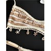 image:imageRoseSeek Womens 2 Piece Bikini Sets Grommet Eyelet Bra Thong Bathing Suit Summer Swimsuit SetMulticolor Brown