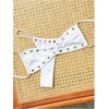 image:imageRoseSeek Womens 2 Piece Bikini Sets Grommet Eyelet Bra Thong Bathing Suit Summer Swimsuit SetWhite