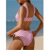 image:imageRoseSeek Womens 2 Piece Bikini Sets Polka Dots Bras and Panties Summer Swimwear Beach WearPink