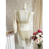 image:imageRoseSeek Womens 2 Piece Bikini Sets Polka Dots Bras and Panties Summer Swimwear Beach WearWhite