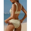 image:imageRoseSeek Womens 2 Piece Bikini Sets Polka Dots Bras and Panties Summer Swimwear Beach WearWhite