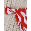 image:imageRoseSeek Womens 2 Piece Bikini Sets Zebra Striped Print Halter Bras and Thongs Summer BeachwearMulticolor