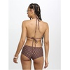 image:imageRoseSeek Womens 2 Piece Boyshort Gingham Bikini Sets Swim Shorts Halter Y2K Striped Bathing Suit SwimsuitDots Brown