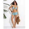image:imageRoseSeek Womens 2 Piece Boyshort Gingham Bikini Sets Swim Shorts Halter Y2K Striped Bathing Suit SwimsuitMint Blue