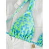 image:imageRoseSeek Womens 2 Piece Leopard Floral Bathing Suit Wireless Triangle Swimsuit High Waisted Bikini SetsMulticolor Mint Green