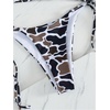 image:imageRoseSeek Womens 2 Piece Leopard Floral Bikini Sets Halter Triangle String Bathing Suit Starfish Metal SwimsuitsBlack Cow Camo