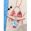 image:imageRoseSeek Womens 2 Piece Leopard Floral Bikini Sets Halter Triangle String Bathing Suit Starfish Metal SwimsuitsBlue Red