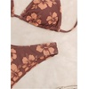image:imageRoseSeek Womens 2 Piece Leopard Floral Bikini Sets Halter Triangle String Bathing Suit Starfish Metal SwimsuitsFloral Brown