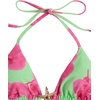 image:imageRoseSeek Womens 2 Piece Leopard Floral Bikini Sets Halter Triangle String Bathing Suit Starfish Metal SwimsuitsGreen and Pink