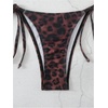 image:imageRoseSeek Womens 2 Piece Leopard Floral Bikini Sets Halter Triangle String Bathing Suit Starfish Metal SwimsuitsMix Cheetah