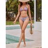image:imageRoseSeek Womens 2 Piece Leopard Floral Bikini Sets Halter Triangle String Bathing Suit Starfish Metal SwimsuitsMulticolor Blue