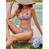 image:imageRoseSeek Womens 2 Piece Leopard Floral Bikini Sets Halter Triangle String Bathing Suit Starfish Metal SwimsuitsMulticolor Blue