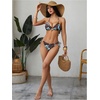 image:imageRoseSeek Womens 2 Piece Leopard Floral Bikini Sets Halter Triangle String Bathing Suit Starfish Metal SwimsuitsMulticolor Brown