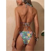 image:imageRoseSeek Womens 2 Piece Leopard Floral Bikini Sets Halter Triangle String Bathing Suit Starfish Metal SwimsuitsMulticolor Fruits
