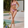 image:imageRoseSeek Womens 2 Piece Leopard Floral Bikini Sets Halter Triangle String Bathing Suit Starfish Metal SwimsuitsMulticolor Hot Pink