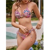 image:imageRoseSeek Womens 2 Piece Leopard Floral Bikini Sets Halter Triangle String Bathing Suit Starfish Metal SwimsuitsMulticolor Pink
