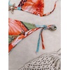 image:imageRoseSeek Womens 2 Piece Leopard Floral Bikini Sets Halter Triangle String Bathing Suit Starfish Metal SwimsuitsOrange and Blue