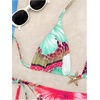image:imageRoseSeek Womens 2 Piece Leopard Floral Bikini Sets Halter Triangle String Bathing Suit Starfish Metal SwimsuitsPink and Blue