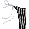 image:imageRoseSeek Womens 2 Piece Leopard Floral Bikini Sets Halter Triangle String Bathing Suit Starfish Metal SwimsuitsStriped Black and White