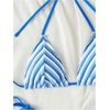 image:imageRoseSeek Womens 2 Piece Leopard Floral Bikini Sets Halter Triangle String Bathing Suit Starfish Metal SwimsuitsStriped Blue